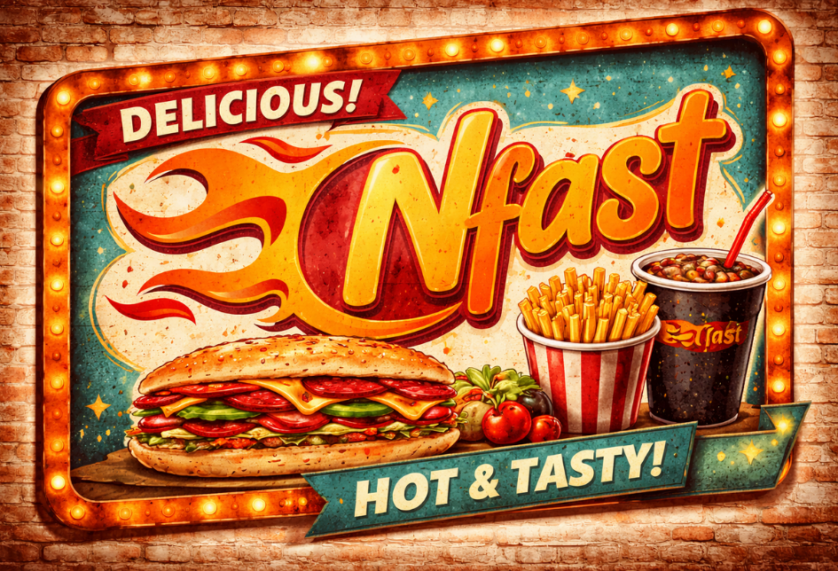 Nfast Food retro