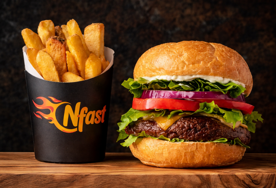 Hamburger Patates Nfast Food